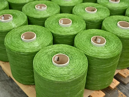 Preparación de la fibra de césped