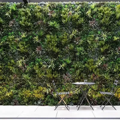 Pared verde artificial