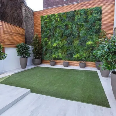 Pared verde artificial